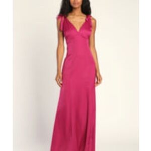 Elegant Pink Evening Gown